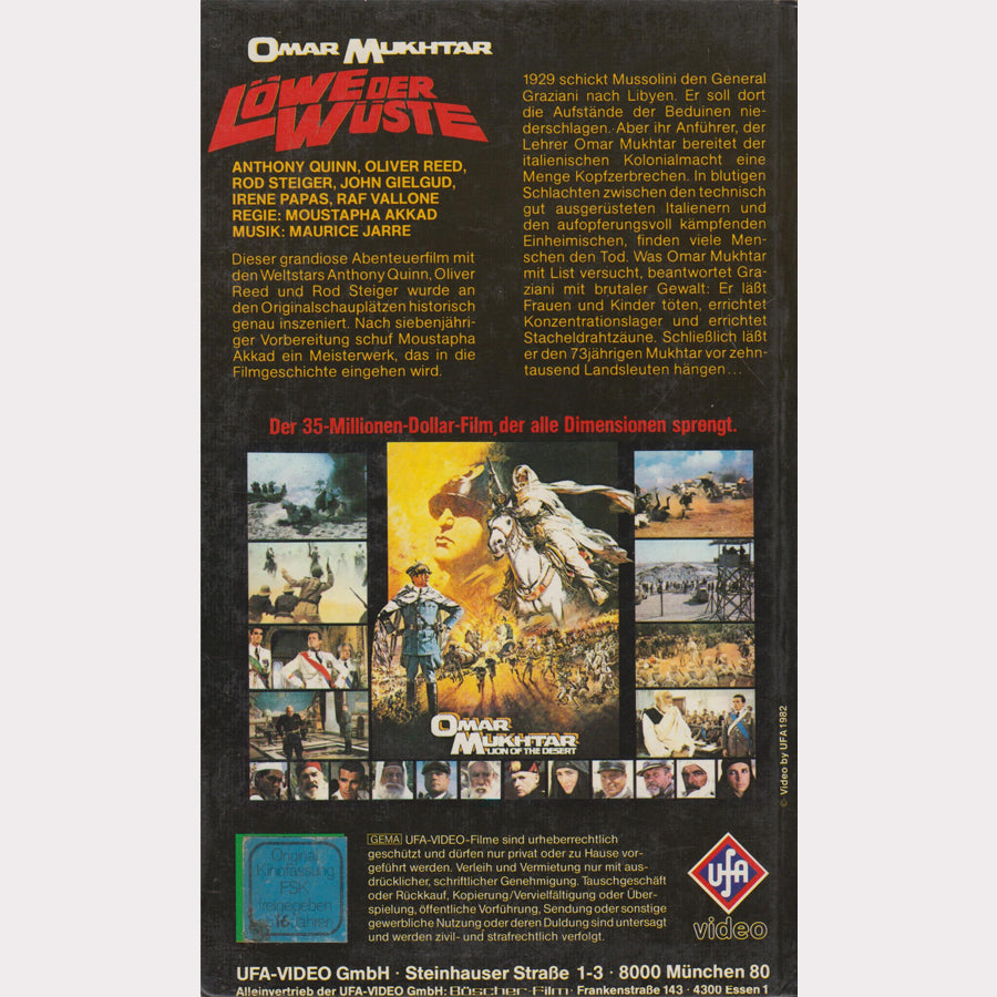 Omar Mukhtar - Lion of the Desert (VHS - 1982 - DE)