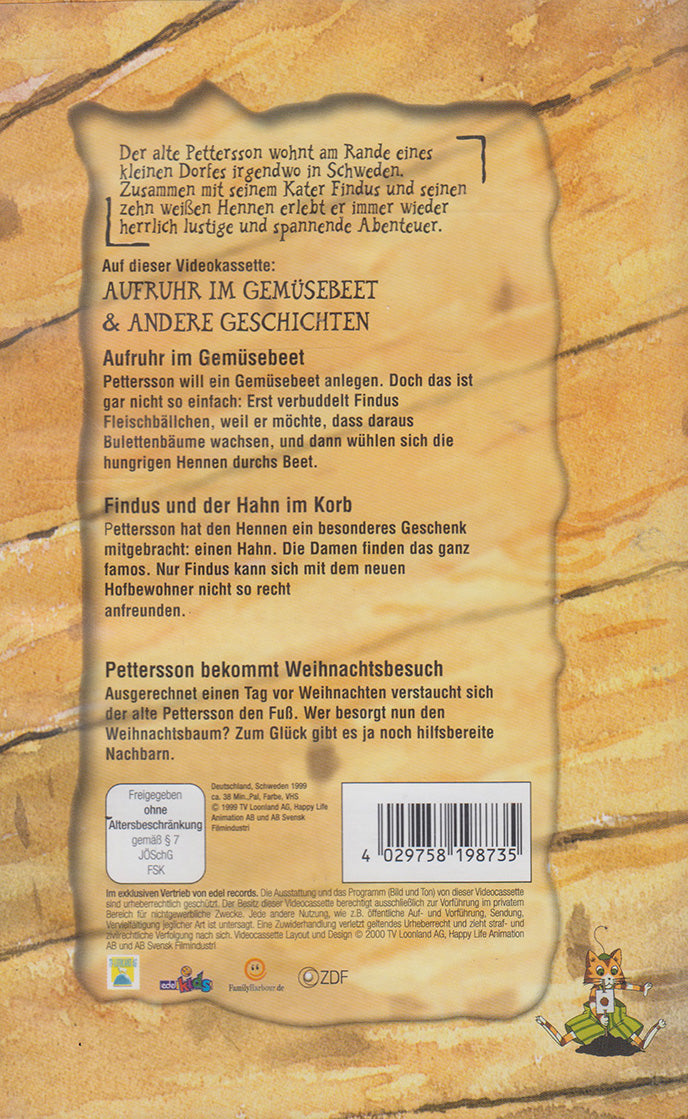 Pettersson & Findus 3: Uproar in the Vegetable Patch & Other Stories (VHS - 2000 - DE)