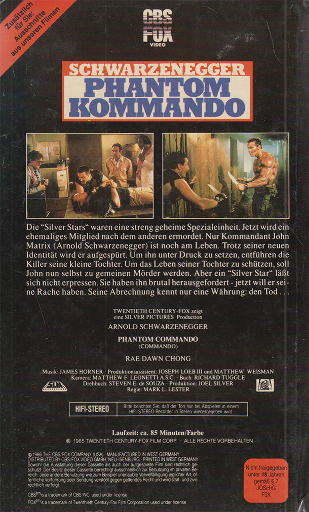 Phantom Kommando (VHS - 1986 - DE)