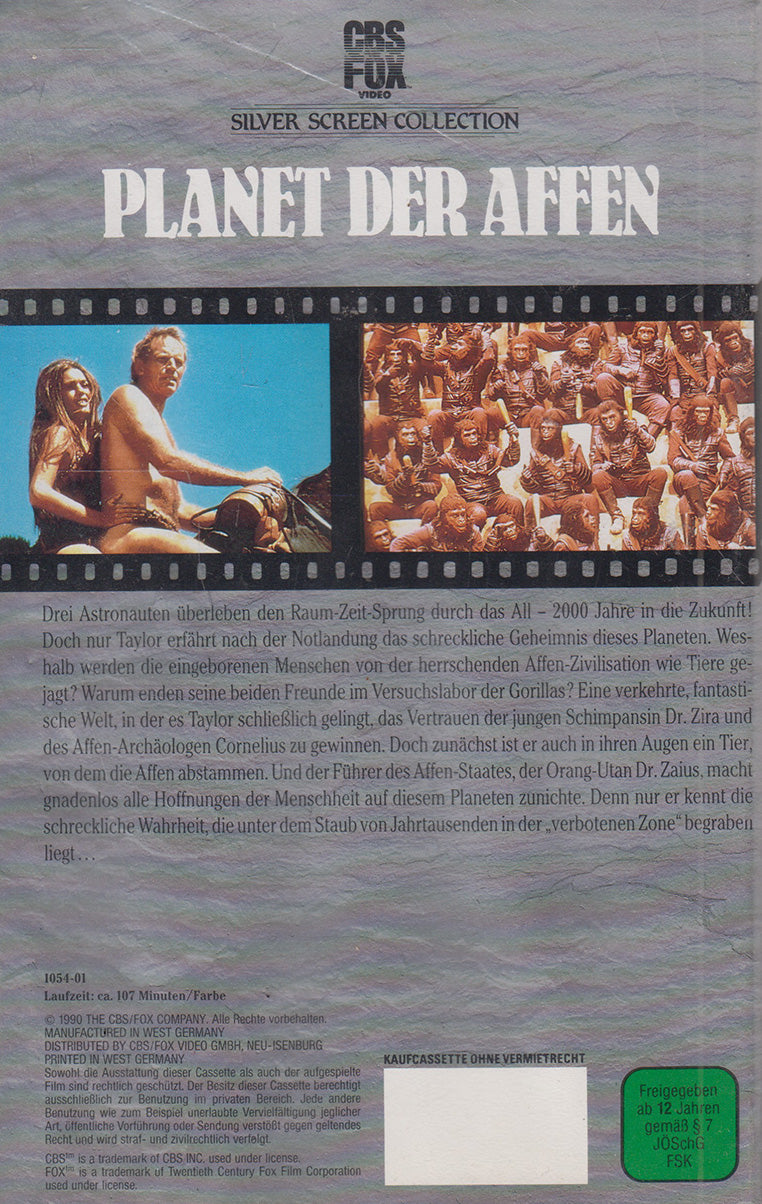 Planet of the Apes (VHS - 1990 - DE)
