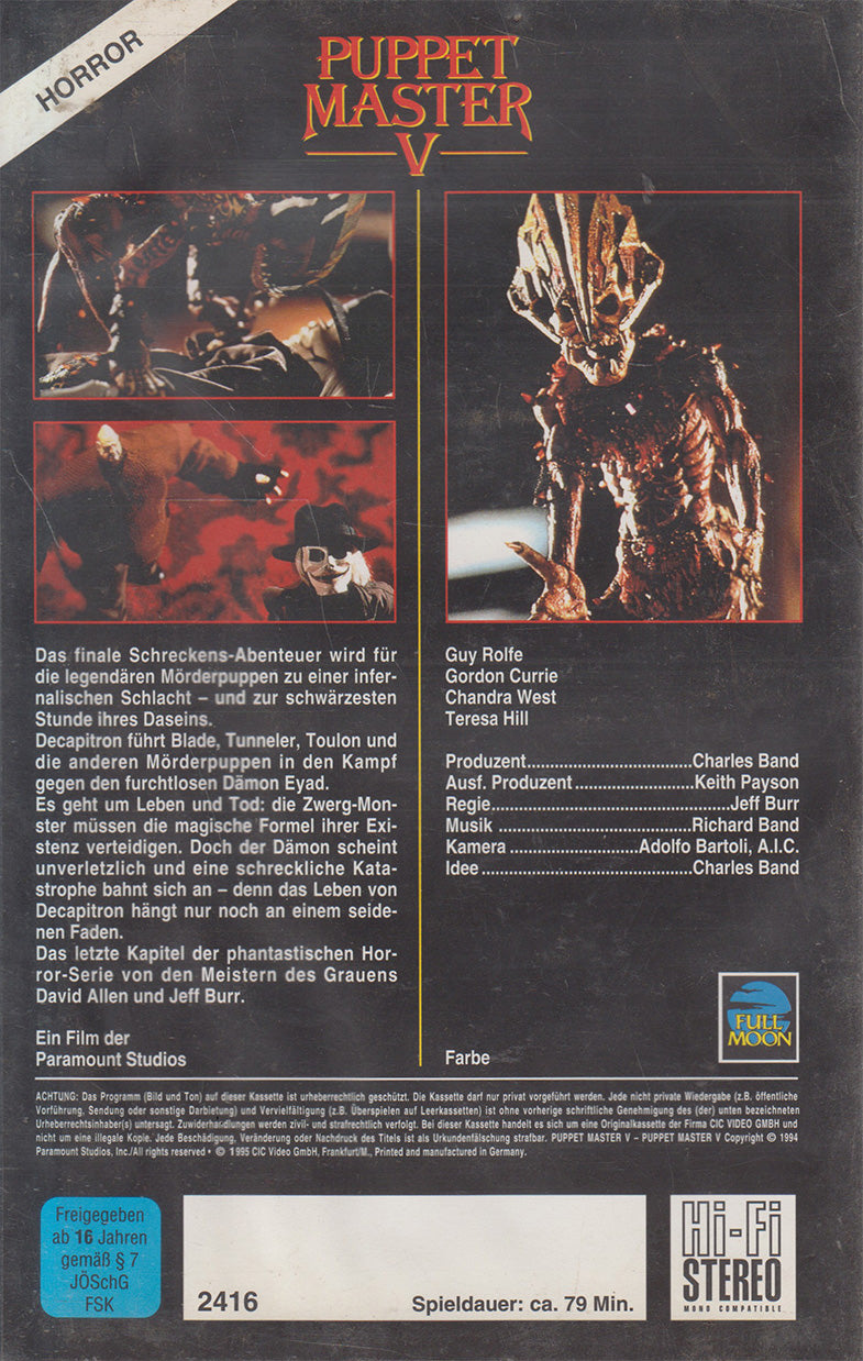Puppet Master 5 (VHS - 1995 - DE)