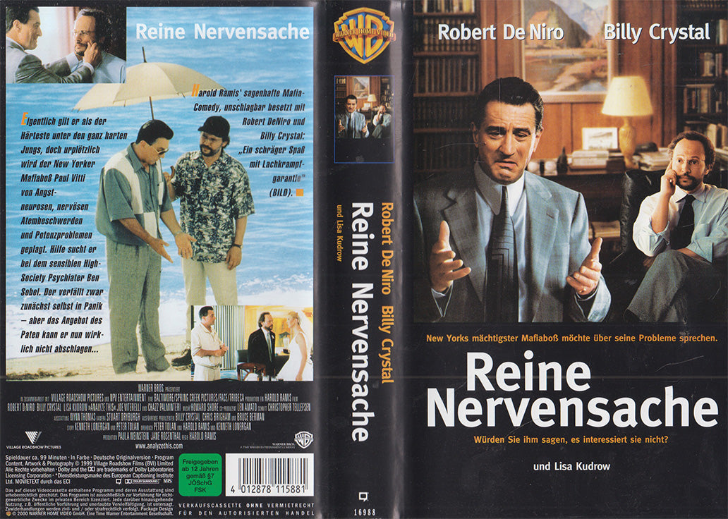 Reine Nervensache Warner Home Video 2000 VHS Einleger
