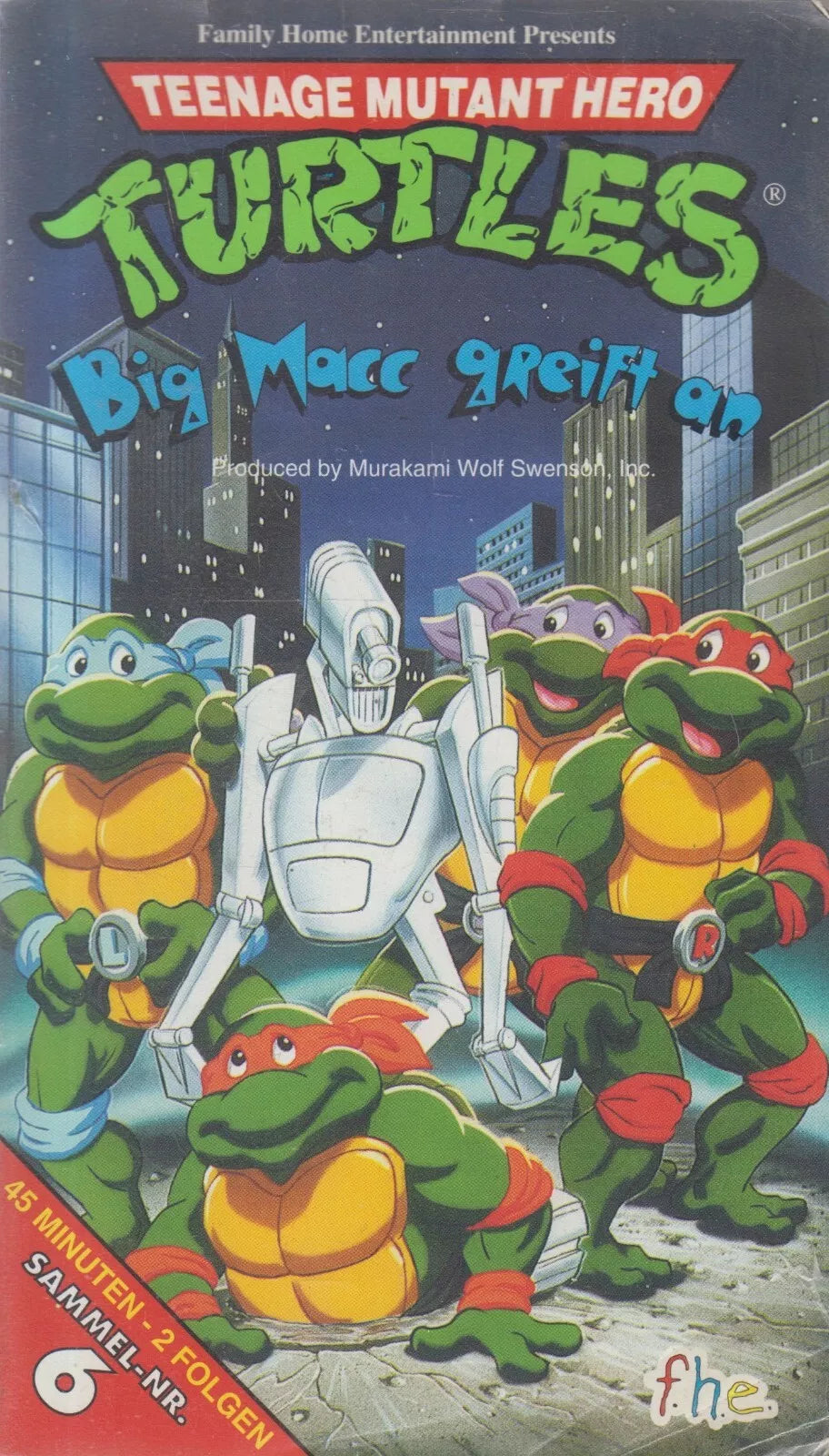 Teenage Mutant Hero Turtles 6: Big Macc greift an (VHS - 1991 - DE)