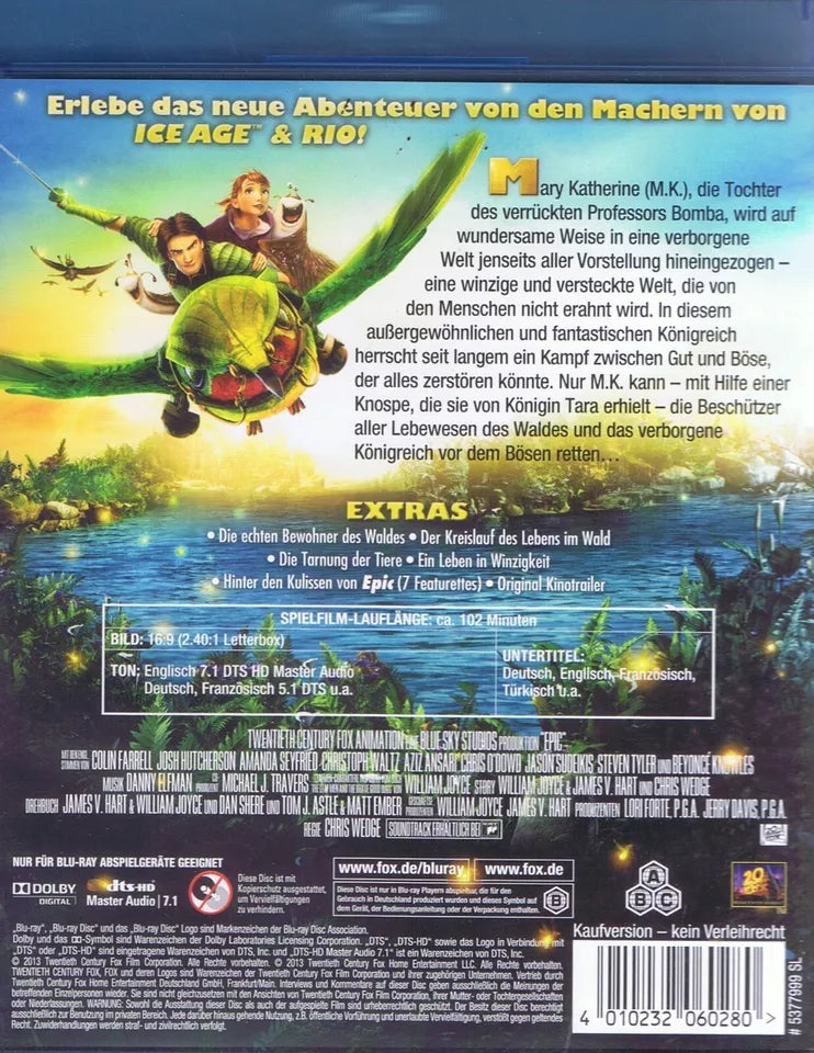 Epic - Verborgenes Königreich (Bluray - 2013 - DE)