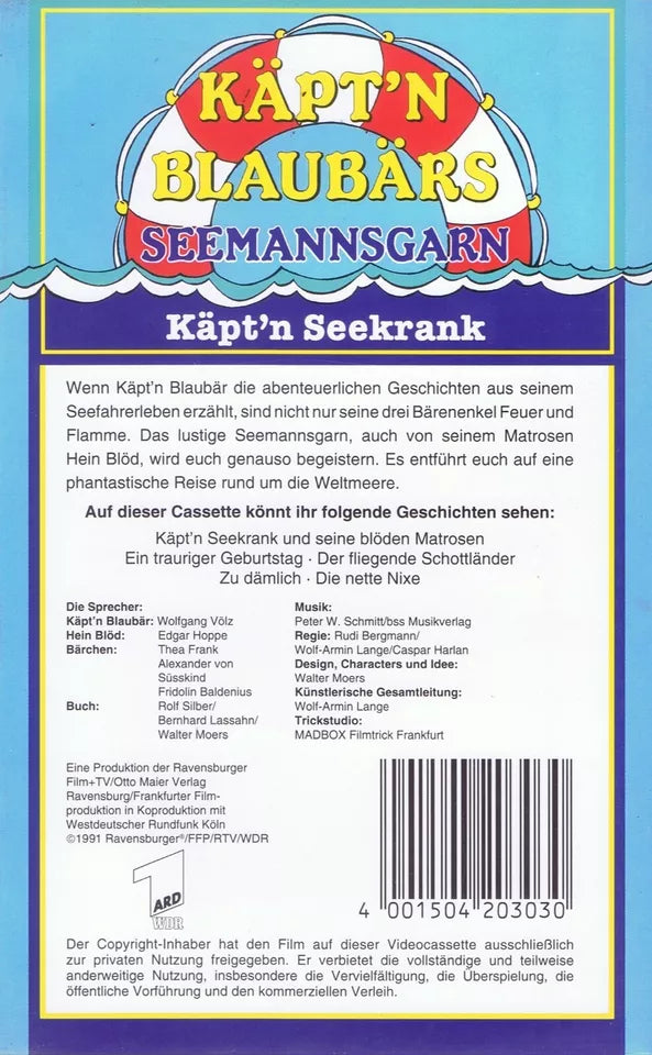 Captain Bluebear's Seaman's Yarn: Captain Seasick (VHS - 1991 - DE)