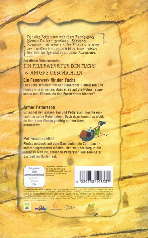 Pettersson and Findus 2: A Firework for the Fox & Other Stories (VHS - 2000 - DE)
