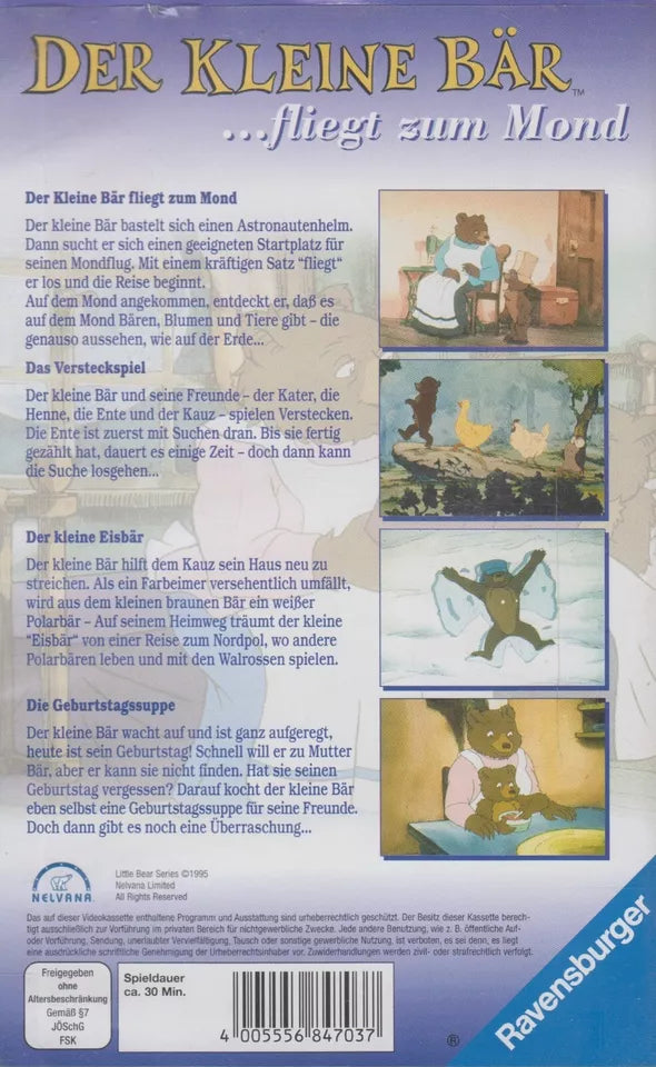 Petit Ours 3 : Petit Ours s'envole vers la Lune (VHS - 1995 - DE)