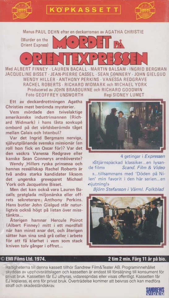 Mordet sur Orientespressen (VHS - SE)