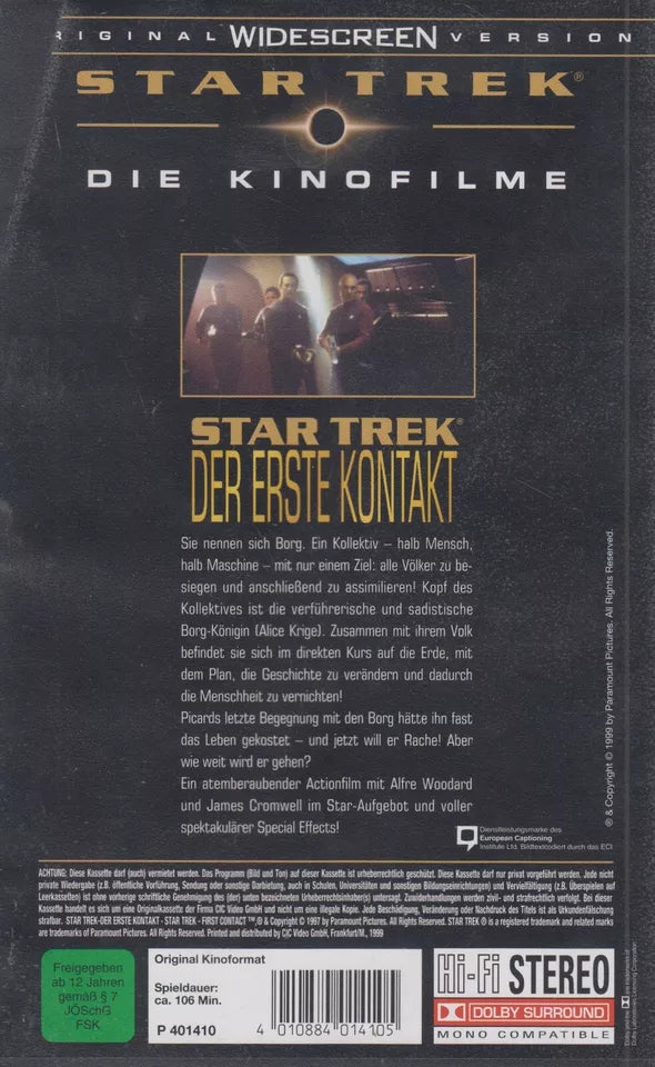 Star Trek - First Contact (VHS - 1999 - DE)