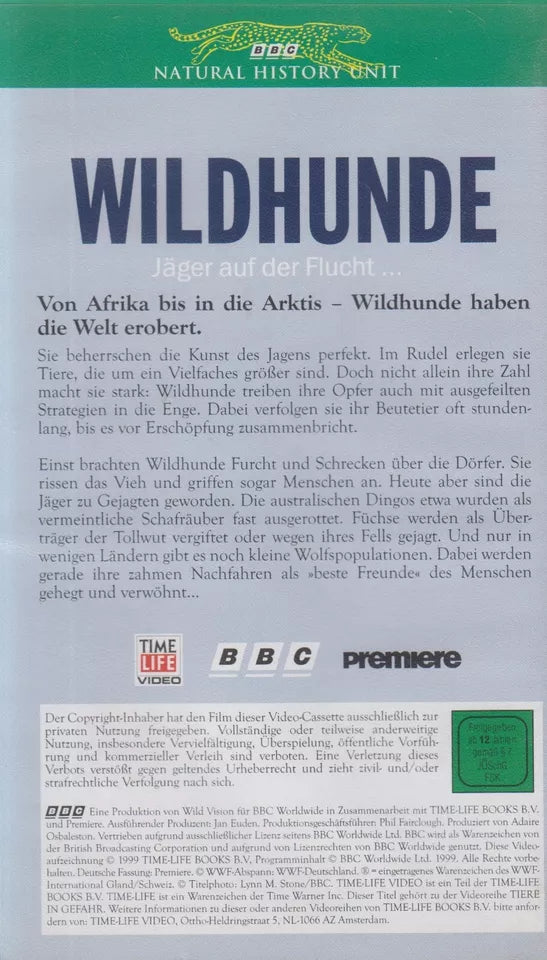 Animals in Danger: Wild Dogs (VHS - 1999 - DE)