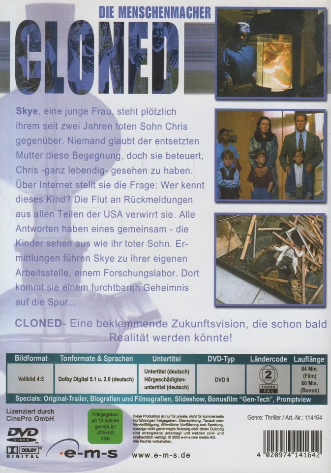Cloned - The Human Makers (DVD - 2002 - DE)