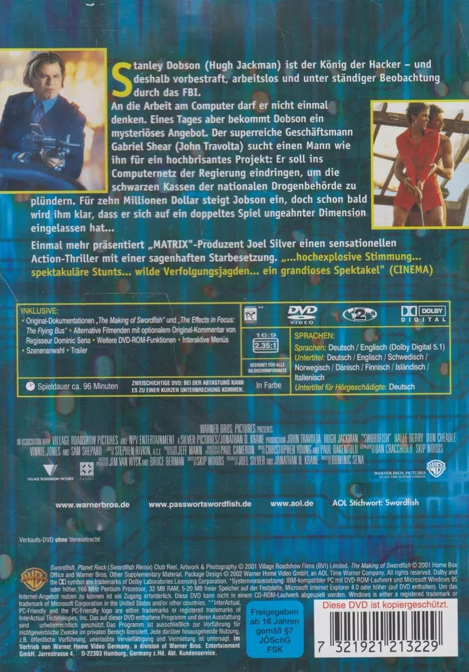 Password: Swordfish (DVD - 2002 - DE)