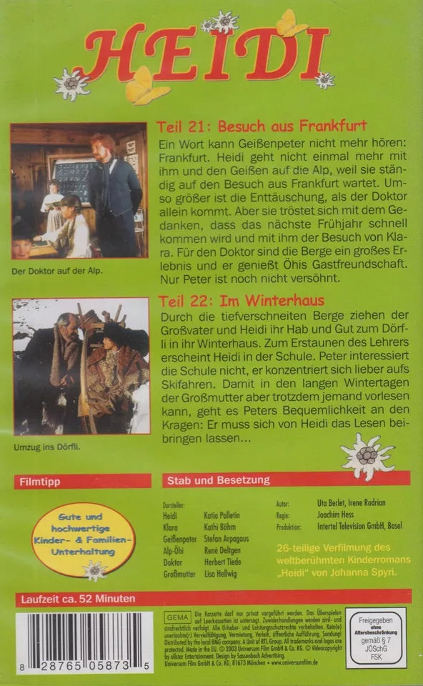 Heidi 11: Visit from Frankfurt & In the Winter House (VHS - 2003 - DE)