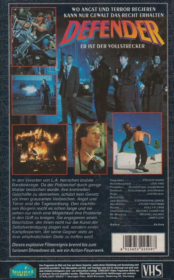 Defender - Death is his business (VHS - DE)