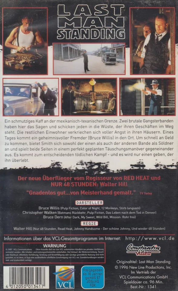 Last Man Standing (VHS - 1997 - DE)