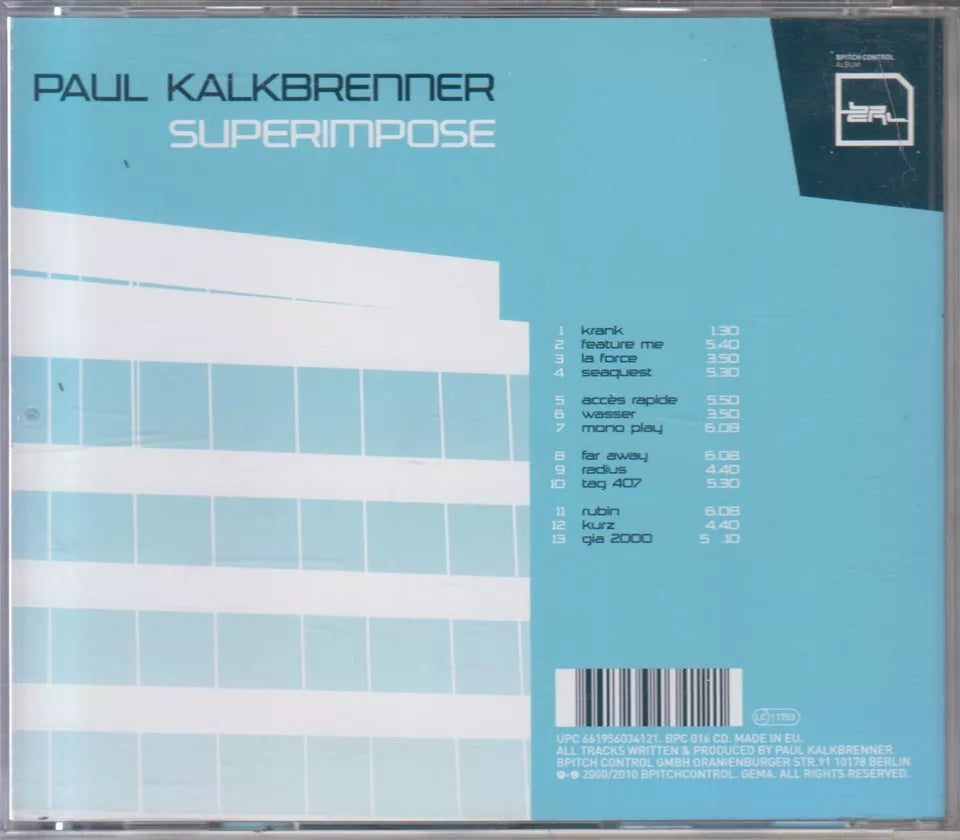 Paul Kalkbrenner - Superimpose (CD - 2010 - DE)