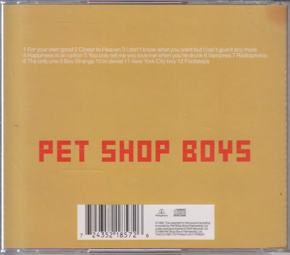 Pet Shop Boys - Nightlife (CD - 1999 - EU)