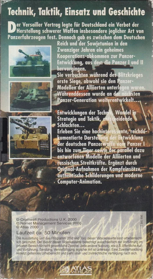 Deutsche Panzer im 2. Weltkrieg: Panther, Tiger und ihre Gegner (VHS - 2000 - DE)