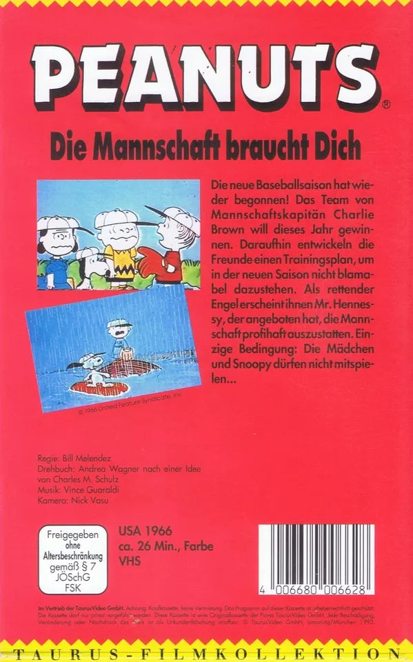Peanuts: The Crew Needs You (VHS - 1993 - DE)