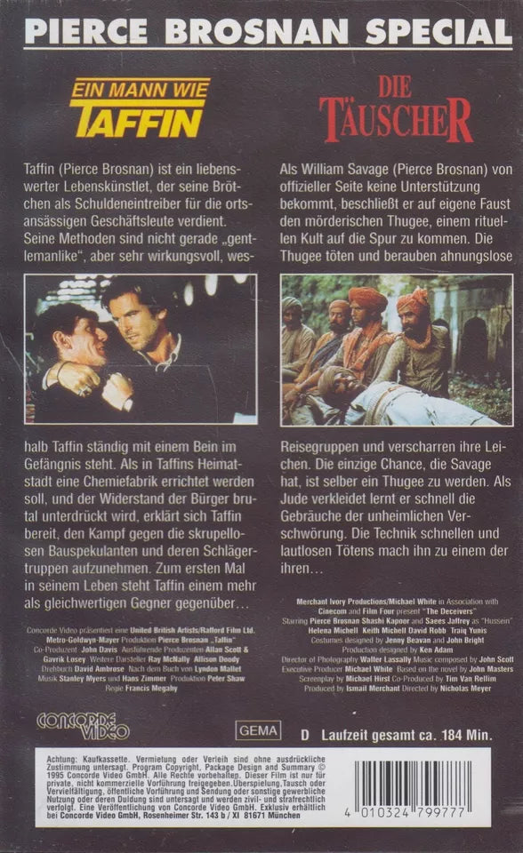 Pierce Brosnan Special: Taffin & The Deceivers (VHS - 1995 - DE)