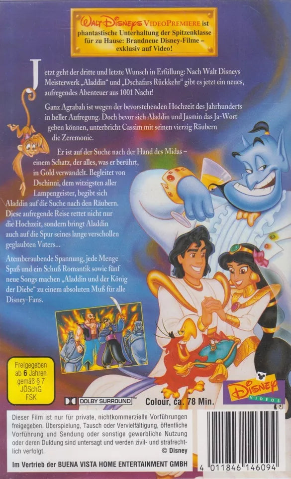 Aladdin and the King of Thieves (VHS - DE)