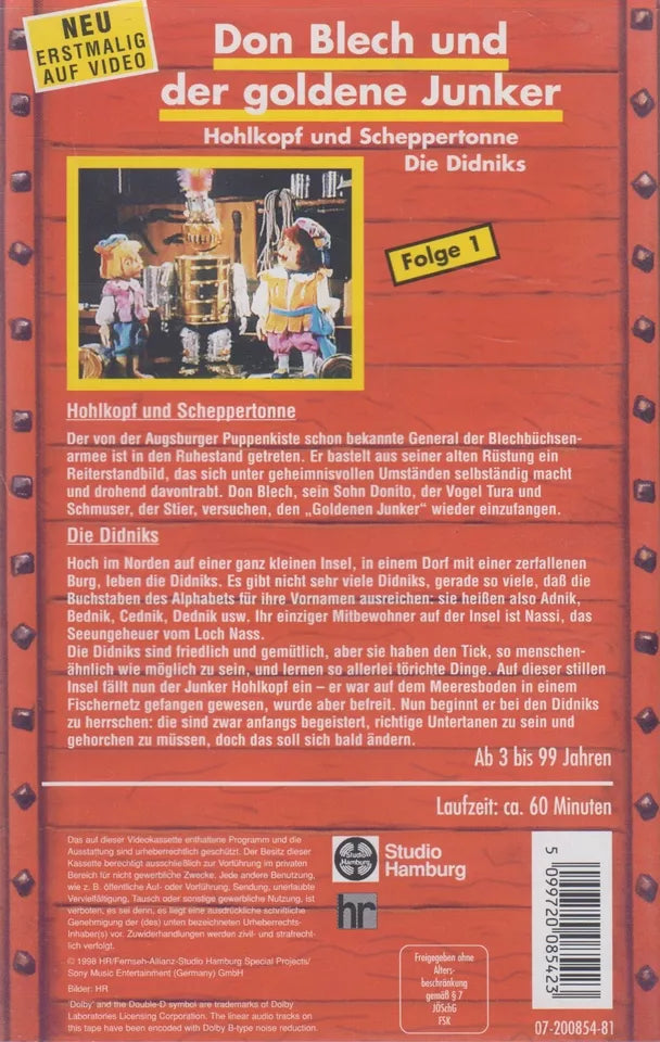 Augsburger Puppenkiste: Don Blech und der goldene Junker - Folge 1 (VHS - 1998 - DE)