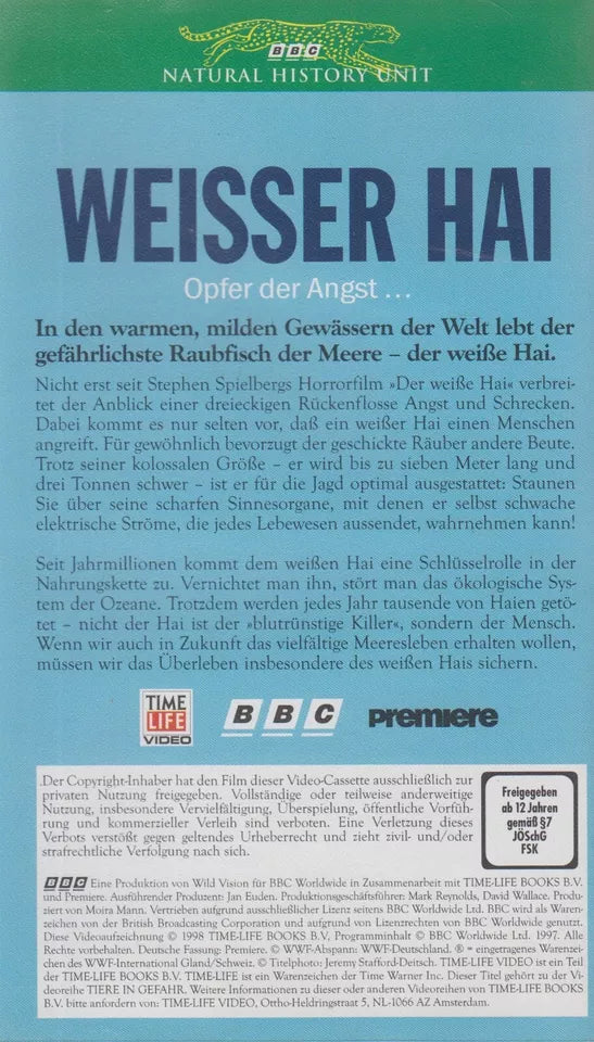 Animals in Danger: Great White Shark (VHS - 1998 - DE)