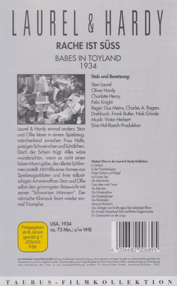 Laurel & Hardy 14: Revenge is Sweet (VHS - 1993 - DE)