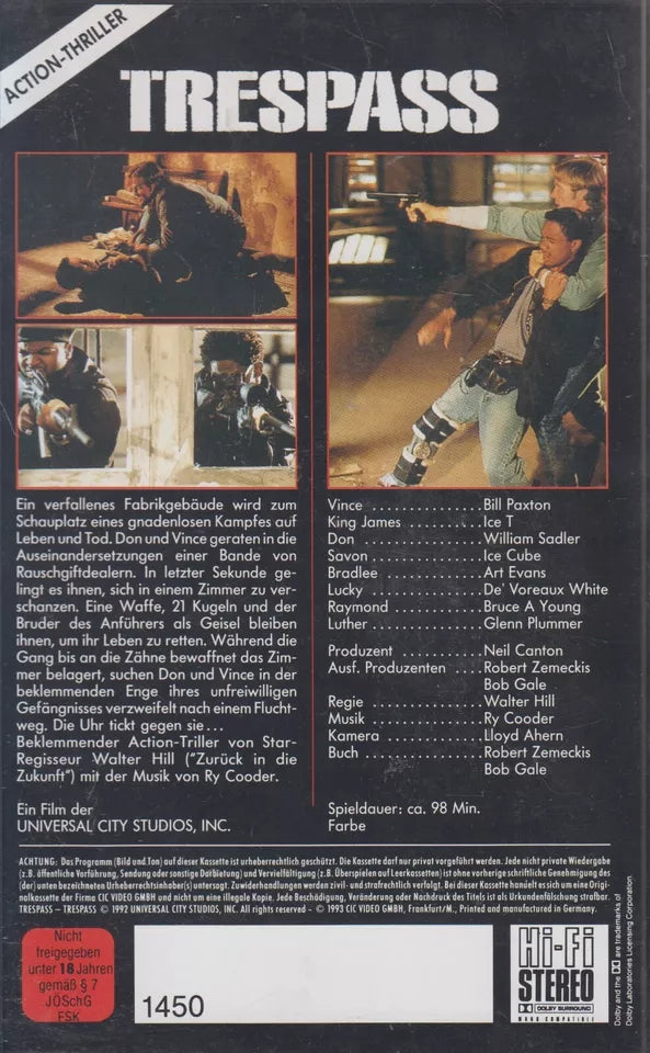 Intrusion (VHS - 1993 - DE)