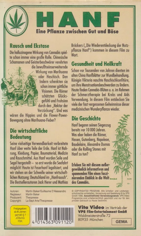 Hanf - Eine Pflanze zwischen Gut und Böse (VHS - 1996 - DE)