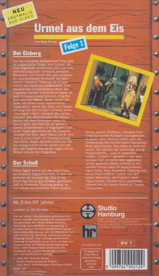 Augsburger Puppenkiste: Urmel aus dem Eis - Folge 1 (VHS - 1991 - DE)