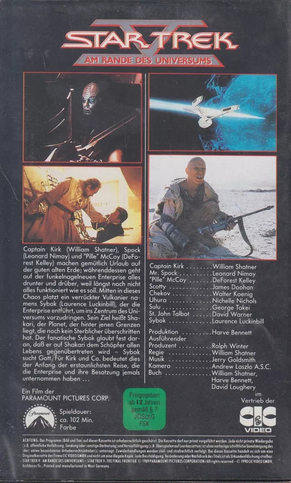 Star Trek V - The Final Frontier (VHS - 1990 - DE)