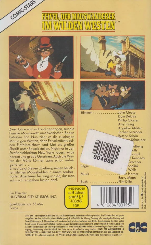 Feivel, der Mauswanderer im wilden Westen (VHS - 1993 - DE)