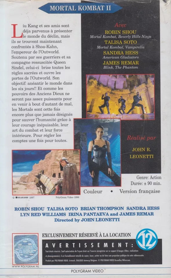 Mortal Kombat II - Annihilation (VHS - 1998 - FR)