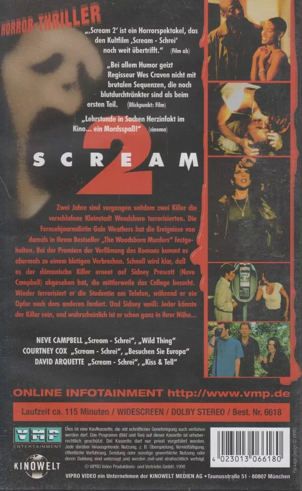 Scream 2 (VHS - 1998 - DE)