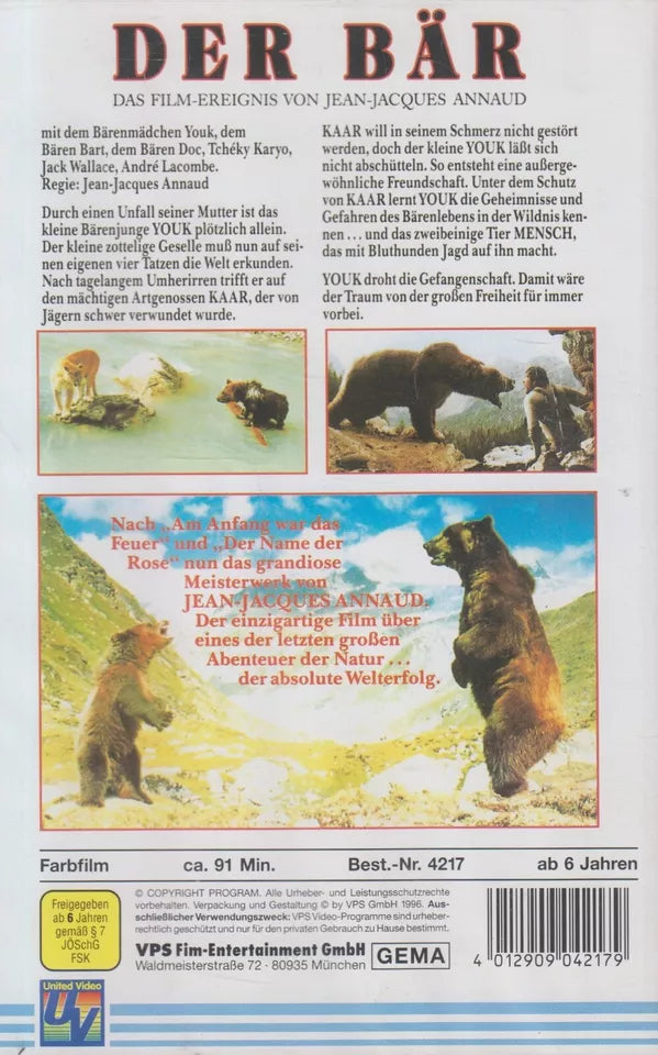 L'Ours (VHS - 1996 - DE)