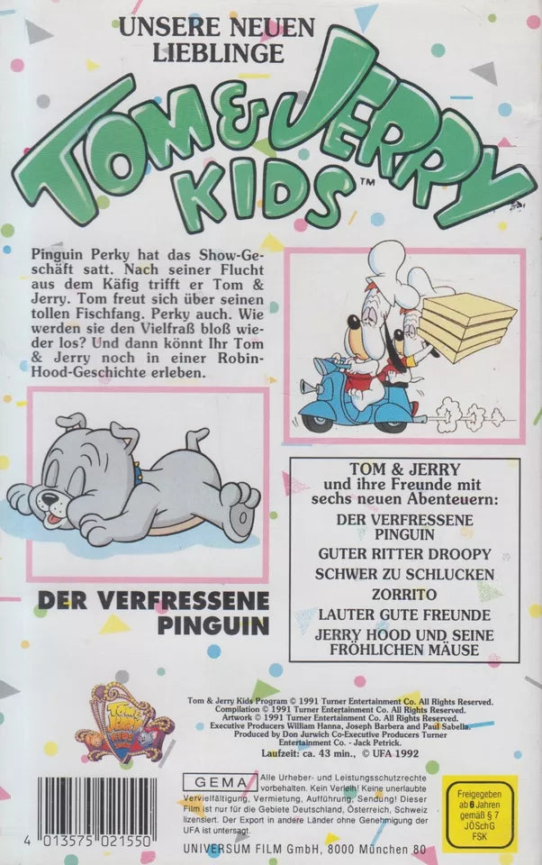Tom & Jerry Kids: The Eating Penguin (VHS - 1992 - DE)