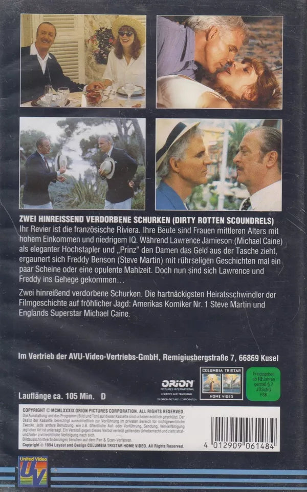 Zwei hinreißend verdorbene Schurken (VHS - 1994 - DE)