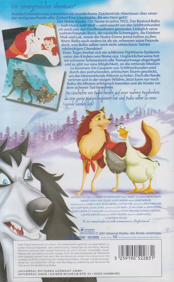 Balto - A Dog with the Heart of a Hero (VHS - 2001 - DE)