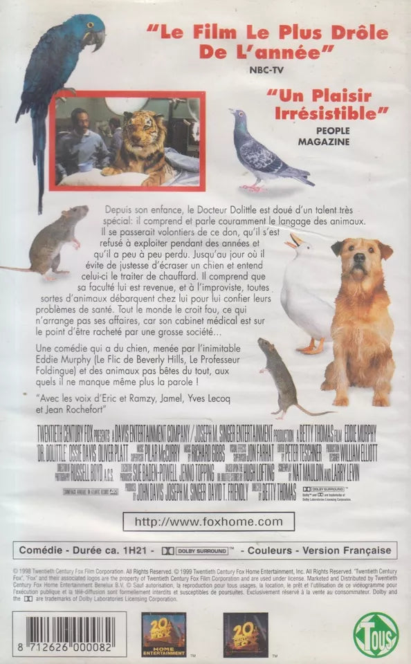Dr. Dolittle (VHS - 1999 - FR)
