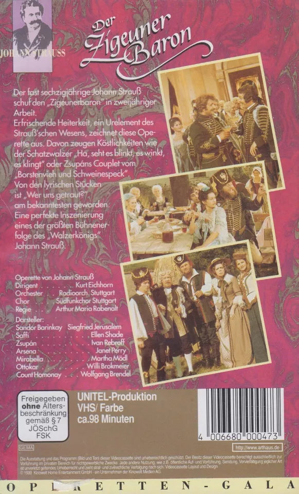 Johann Strauss: Der Zigeunerbaron (VHS - 1999 - DE)