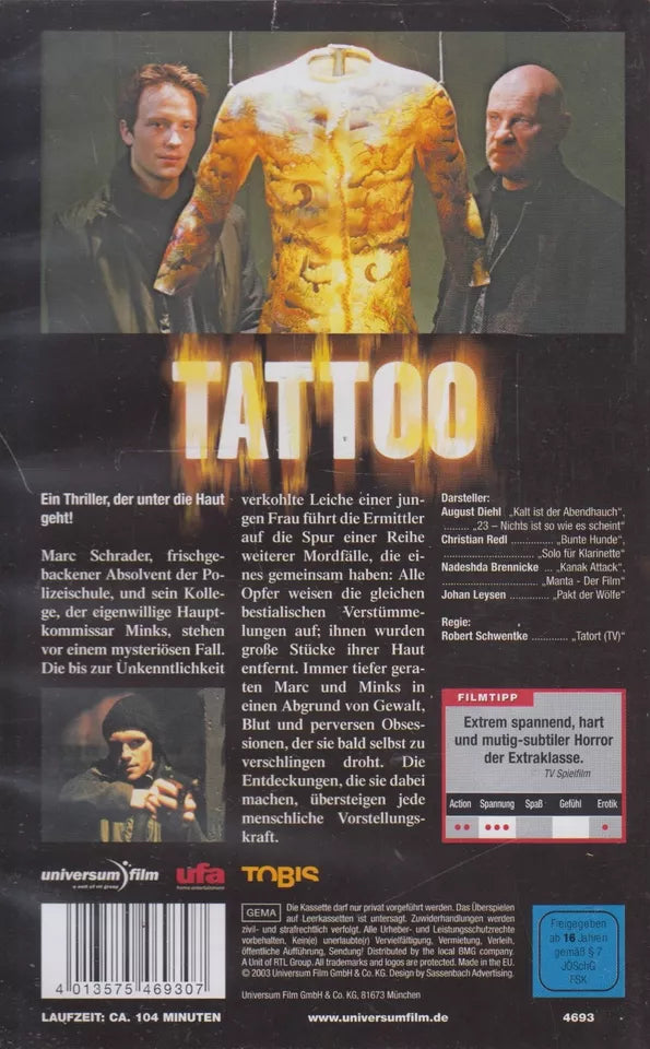 Tatouage - Sauve ta peau (VHS - 2003 - DE)