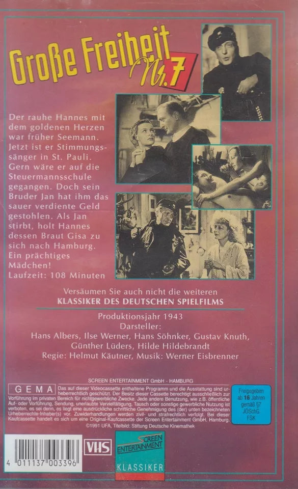 Große Freiheit Nr. 7 (VHS - 1991 - DE)