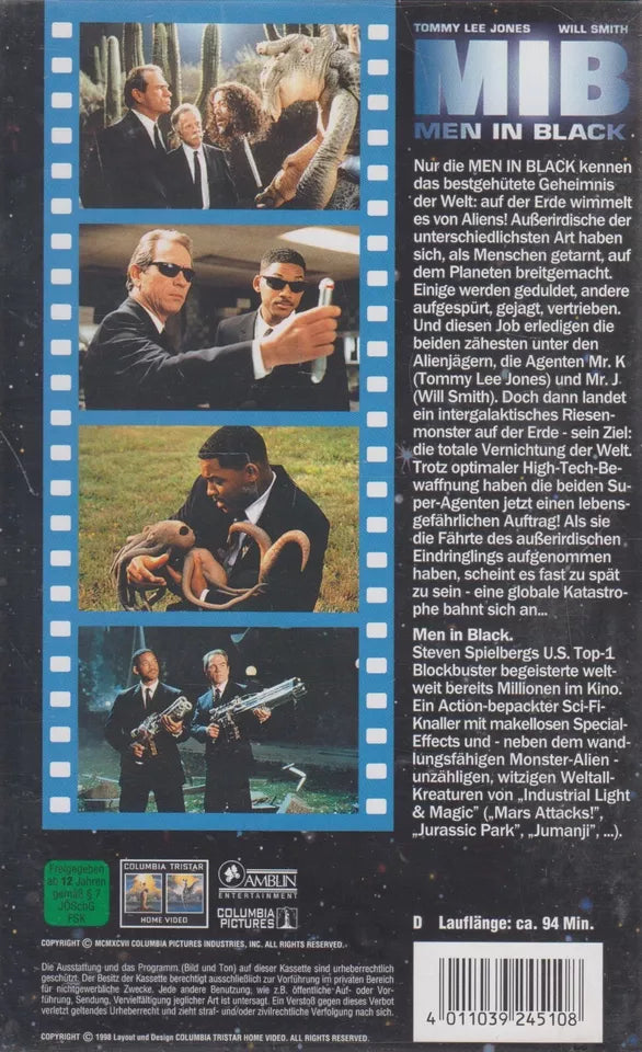 MIB - Men in Black (VHS - 1998 - DE)