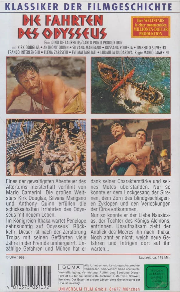 The Voyages of Odysseus (VHS - 1993 - DE)