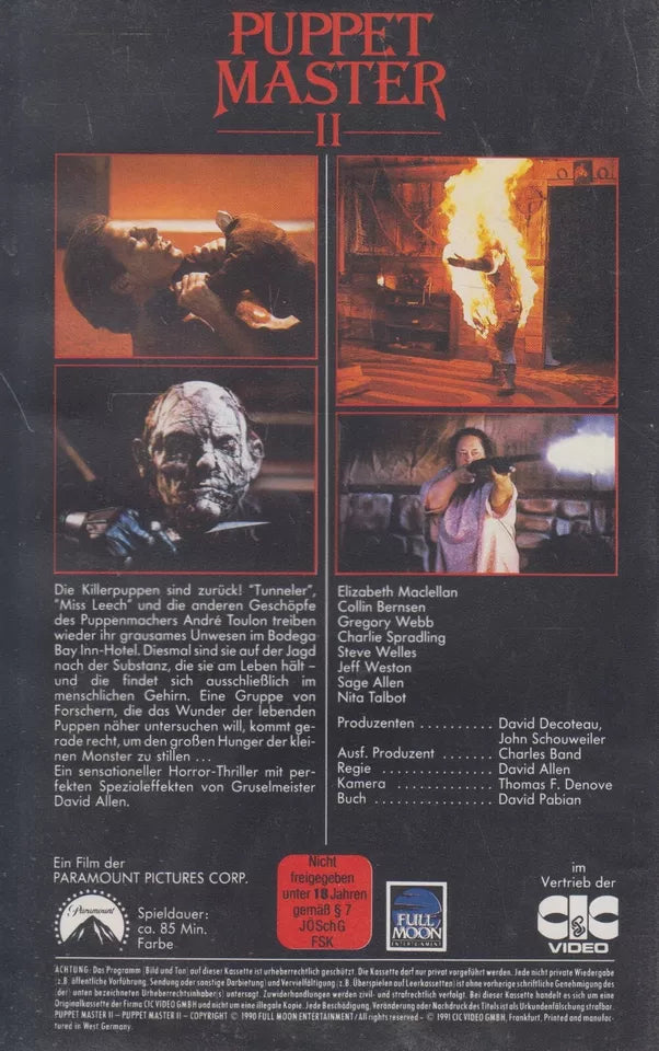 Puppet Master II (VHS - 1991 - DE)