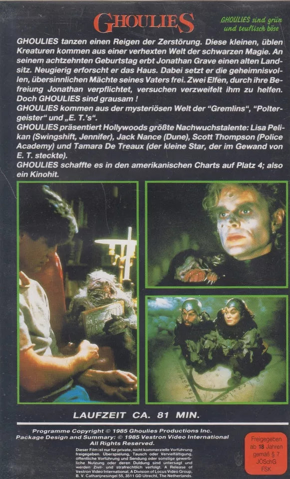 Ghoulies (VHS - 1985 - DE)