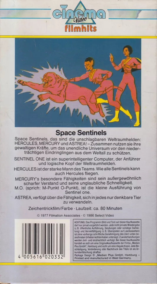 Space Sentinels - The Unbeatable Space Heroes (VHS - DE)