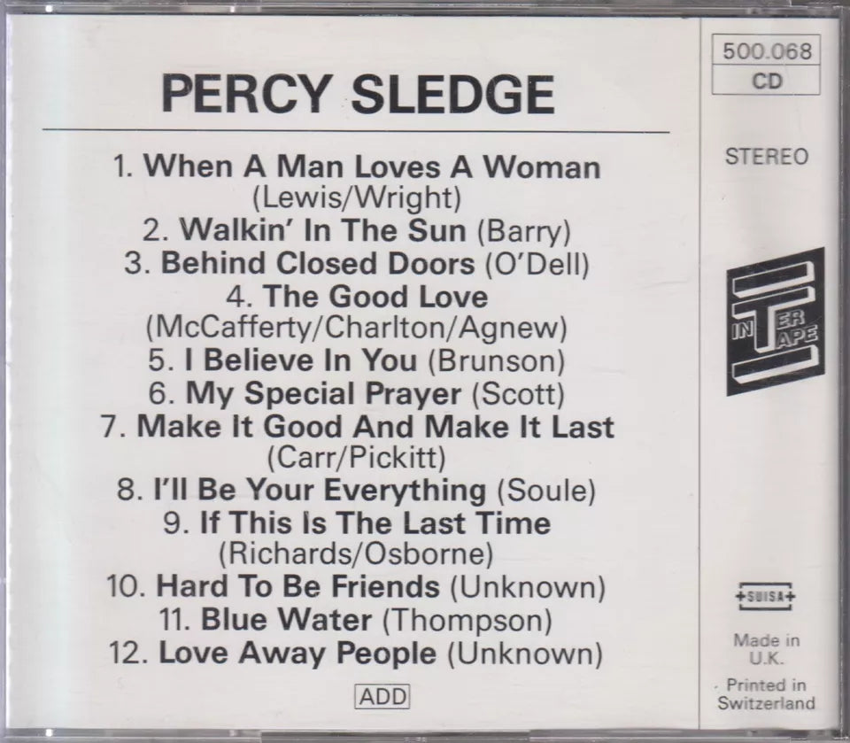 Percy Sledge (CD - 1987 - FR)