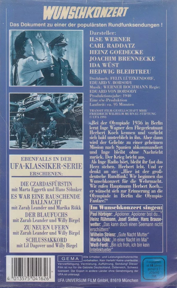 Wunschkonzert (VHS - 1993 - DE)